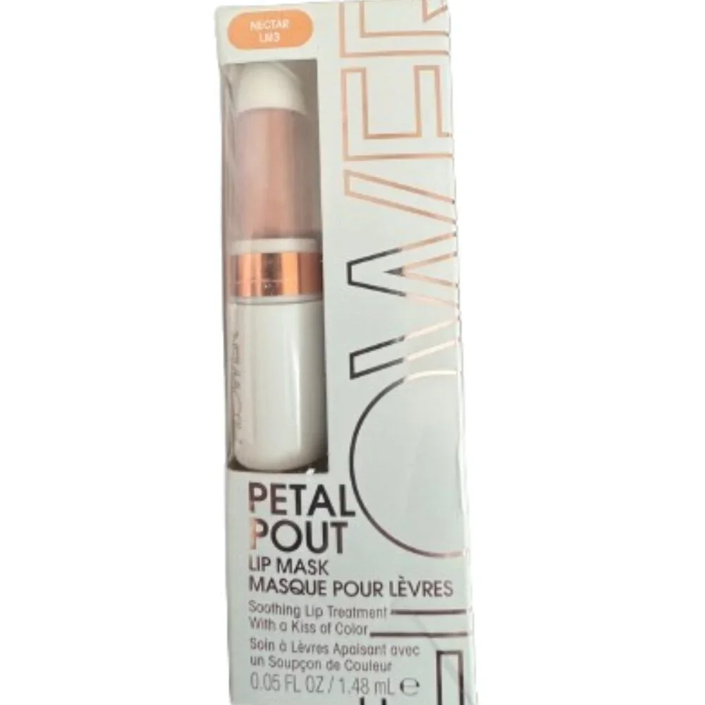 NEW Lot of 2 FLOWER Petal Pout Lip Mask Nectar LM3 - 0.05 Fl Oz